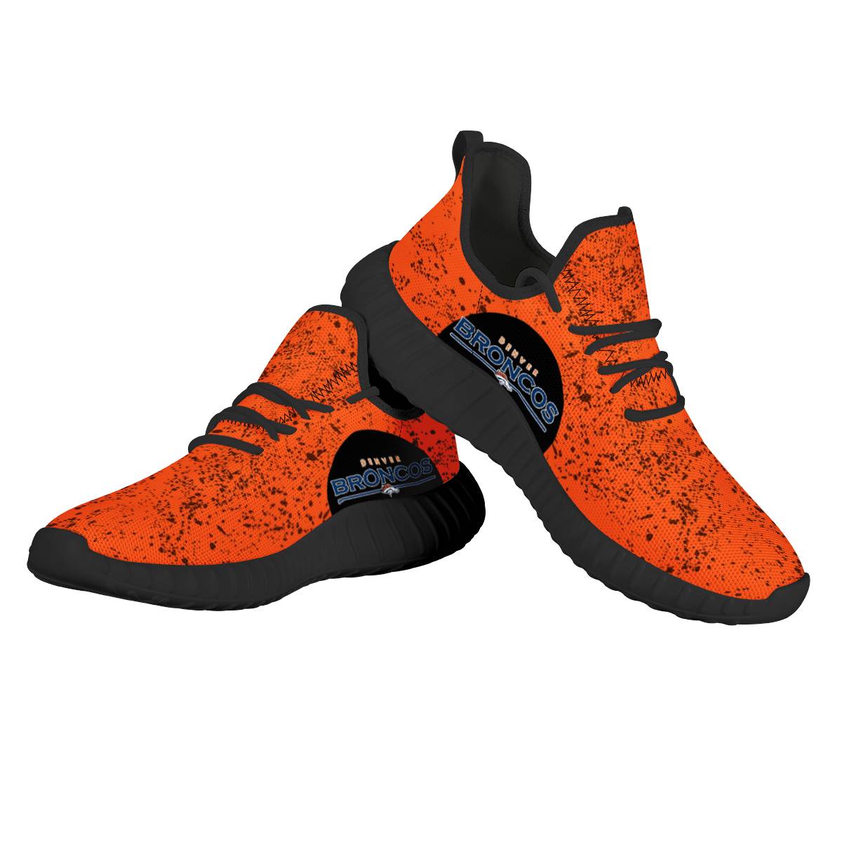 Men's Denver Broncos Mesh Knit Sneakers/Shoes 015